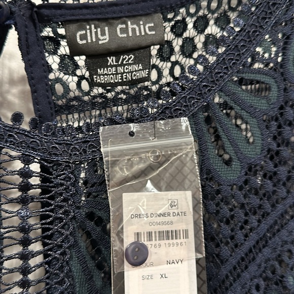 Navy lace dress. Brand new. Tags on. - Picture 3 of 5
